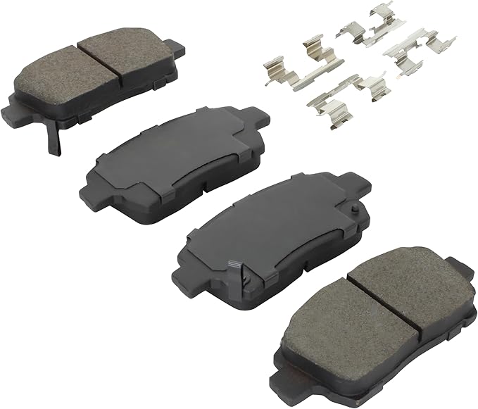 Premium Ceramic Front Brake Pads (1001-0822C) Compatible with Scion iQ 2015-2012, xA 2006-2004, xB 2006-2004, Toyota Echo 2005-2001, MR2 Spyder 2005-2000, Prius 2009-2001 & More
