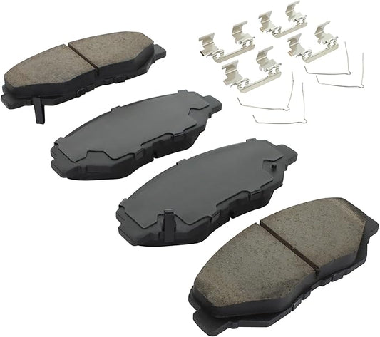 Premium Ceramic Front Brake Pads (1001-0914CC) Compatible with Honda City 2016-2016, Honda Civic 2016-2021, Honda CR-Z 2016-2016