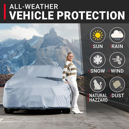 iCarCover Premium Car Cover for 1982-1991 Porsche 944 Coupe Heavy Duty Waterproof All Weather Automobiles Custom Fit Indoor Outdoor UV Snow Protection Covers with Straps and Bag