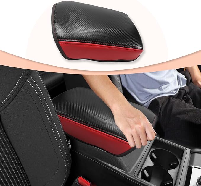 CDEFG for Mitsubishi Outlander 2022 2023 2024 2025 SE, Black Edition, SEL Car Armrest Cover, Center Console Protector Pad Arm Rest Box Cushion Mat Interior Accessories (Not for Outlander Sport)