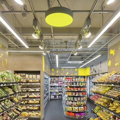 4FT LED Linear Strip Light Fixture, 4 Foot LED Shop Lights 40/32/24W 35/40/5000K CCT Selectable,Surface Mount and Hanging Ceiling Lighting Fixture for Garage, Warehouse, Workshop, Supermarket (4)