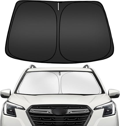 ARISMOTOR Windshield Sun Shade for S-ubaru Forester 2019-2024, Custom Fit Foldable Front Window Sunshade Sun Visor Protector, Block UV Rays Keep Your Car Cooler
