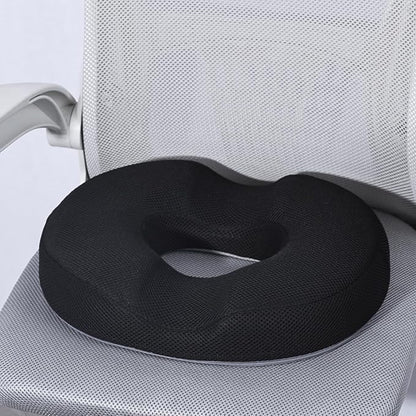 Donut Pillow for Office Chair Car Seat Cushion Cooling Gel Memory Foam Cushion Size:17.52"*13.39"*2.76"