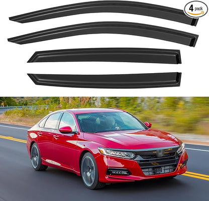 Window Visors Rain Guards for 2018-2023 Honda Accord, Out-Channel Window Vent Wind Deflectors Visors Shades for 18-23 Accord 19 20 21 22