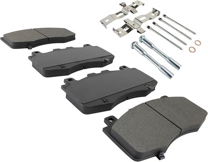 Premium Semi-Metallic Front Brake Pads (1001-2152M) Compatible with Dodge Durango 2021-2022, Jeep Grand Cherokee 2018-2021