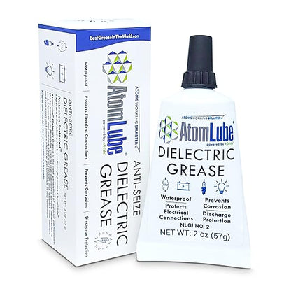 Dielectric Grease, 2 Oz. Tube | Waterproof Dielectric Silicone Grease for Electrical Connectors, Switches, and Sensors | Safe High Temp Grease & Multipurpose Electric Grease