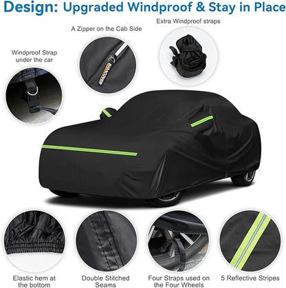 for Mazda Miata MX-5 Full Car Cover Waterproof All Weather, Outdoor Car Covers Windproof Heavy Duty Waterproof Protection Fit for Mazda Miata MX-5 1989-2023