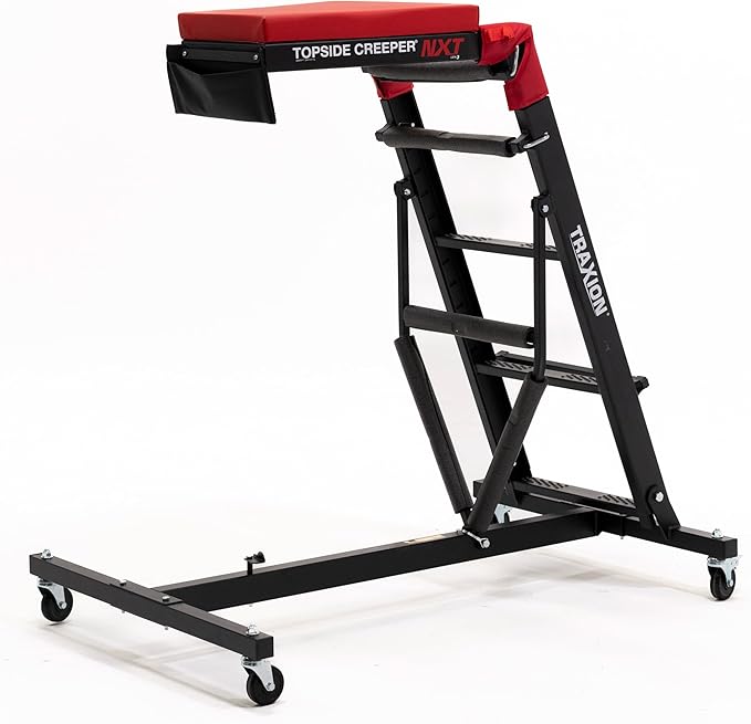 Traxion 3-200 NXT Foldable Topside Automotive Engine Creeper, Black