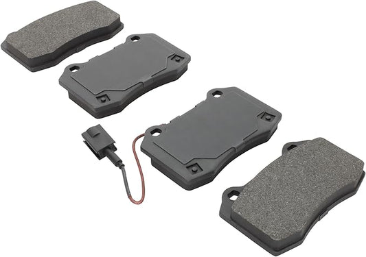 Premium Semi-Metallic Rear Brake Pads (1001-1270BM) Compatible with Maserati Ghibli 2014-2019, Maserati Quattroporte 2014-2017