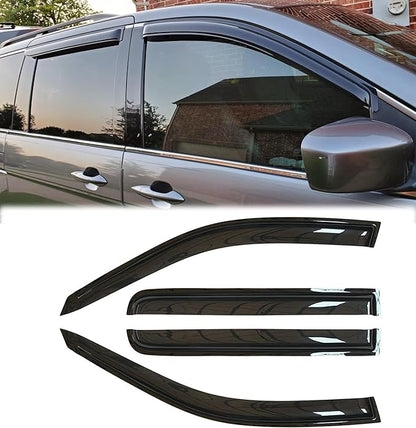 94029 Sunproof Waterproof Side Window Wind Deflector, 4pcs Protective Replacements Rain Guards Set, Window Visor fit for 2005 2006 2007 Honda Odyssey