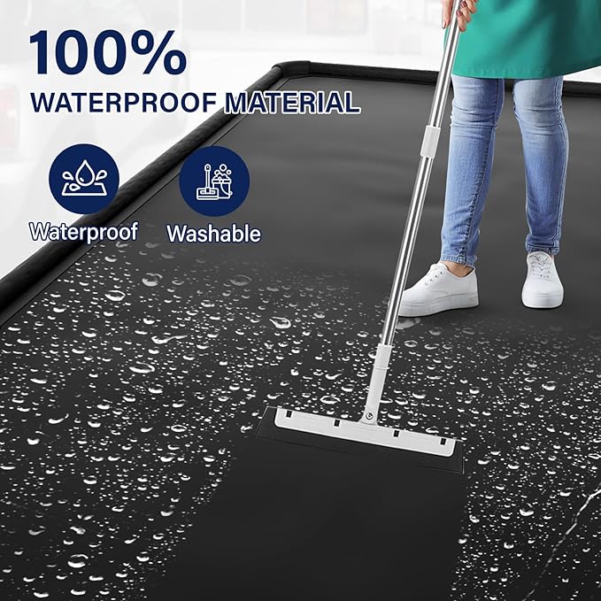 Garage Car Mat, Non-Slip Garage Floor Mat, Heavy Duty Waterproof Containment Mat for Snow Ice Water and Mud (7'9" x 16')