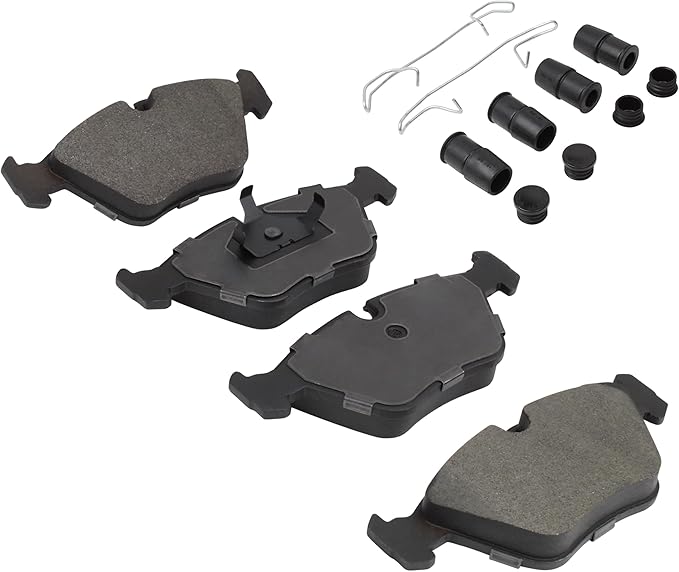 Premium Ceramic Front Brake Pads (1001-0394AC) Compatible with 1986-2003 BMW/Jaguar (525i/530i/535i/540i/735i/735iL/740i/740iL/750iL/L7/M3/M5/Vanden Plas/XJ12/XJ8/XJR/XKR/Z3)