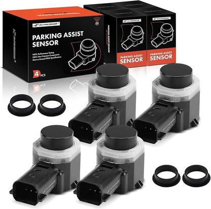A-Premium 4-PC Reverse Backup Parking Assist Aid Sensor Compatible with Ford Models - F-150 F150, F-250/F-350/F-450/F-550 Super Duty, 2015 2016 2017 2018 2019 2020