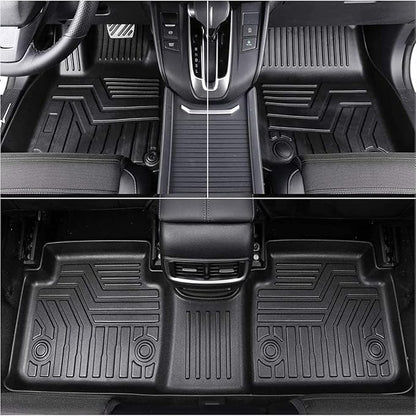 CRV Floor Mats Compatible with 2023-2026 Honda CR-V，All Weather Protection Waterproof Durable Anti-Slip Odorless Custom-fit TPE Floor Liner Front and Rear Row Set
