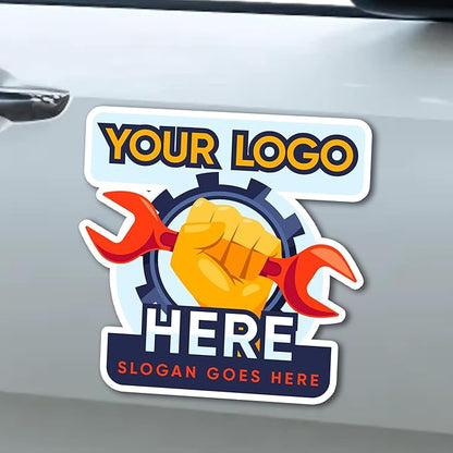 Magnet Me Up Customizable and Personalized Automotive Magnet Decals (Custom Size)
