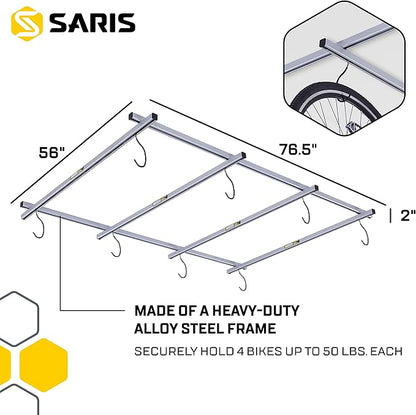 Saris Bike Storage, Cycle Glide Home Bicycle Parking, Ceiling Rack and Add-on-Kit