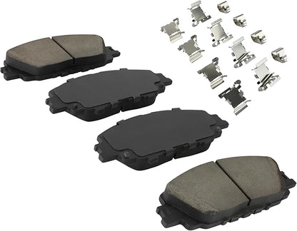 Premium Ceramic Front Brake Pads (1001-2176C) Compatible with Toyota Corolla 2019-2024, Toyota Prius 2023-2024, Toyota Prius Prime 2023-2024