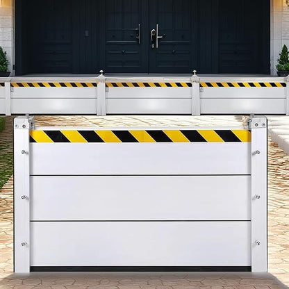 Flood Barriers for Home Exterior,Aluminum Alloy Outdoor Garage Doors Water Barriers for Flooding(H55Inch,L14.5FT)