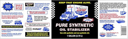 Lucas Oil 10131 Pure Synthetic Oil Stabilizer - 1 Gallon