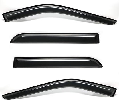 4pcs Outside Mount Style Window Rain Guards Durable Side Wind Deflectors Dark Smoke Nice Vent Window Visors Compatible with 2011-2019 Explorer