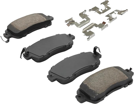 Premium Ceramic Front Brake Pads (1001-1852C) Compatible with Mazda 2 2016-2016, Scion iA 2016-2016, Toyota Yaris 2019-2020, Toyota Yaris iA 2017-2018, Toyota Yaris R 2019-2020