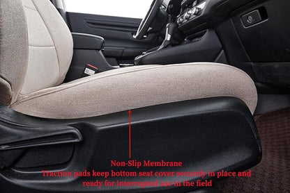 coverdream Custom Seat Covers Compatible with Select Honda CRV 2015 2016 Models (Beige,Full Set)