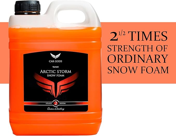 Car Gods Arctic Storm Super Thick Snow Foam Shampoo Orange Scent 85 Fl Oz
