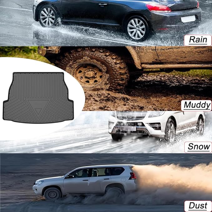 RAV4 Cargo Liner - Compatible with RAV4 2019 2020 2021 2022 2023 2024 2025 Models,All-Weather Rear Trunk Tray Cargo Mats Custom Fit for Toyota RAV-4,3D Tech Waterproof Durable Flexible Accessories