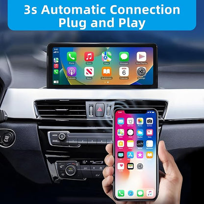 Wireless CarPlay Adapter for Apple, Android Auto Car Adapter 2025, 2in1 Mini for iPhone,Wired to Wireless,Plug and Play Setup,USB/Type-C Port Seamless Car Connectivity,Support iOS 12+ and Android 11+