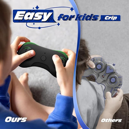Tecnock Remote Control Car, 2.4GHz RC Cars with USB-C Easy Charging, 4WD Double Sided 360° Rotates and Flips RC Stunt Car, Toys Gift for Boys and Girls