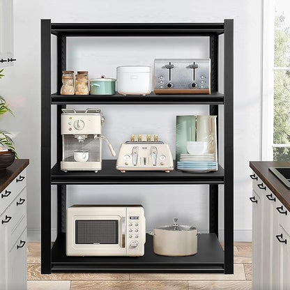 PACHIRA E-Commerce 39.4" W Garage Shelving Unit Heavy Duty, 4 Tier Adjustable Shelves Garage Storage System Industrial Shelving Kitchen Storage Rack 39.4" W x 19" D x 57" H