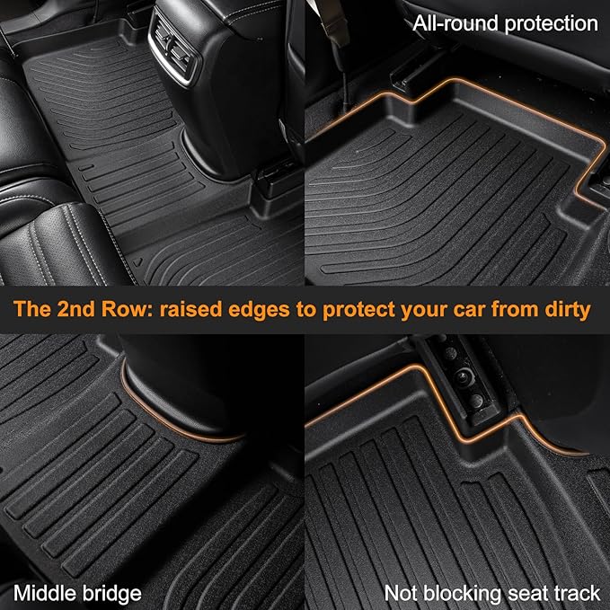 Binmotor-Floor Mats & Cargo Liner for Subaru Crosstrek 2018-2023, for Subaru Impreza 2017-2023 (Only for Fuel Models), All Weather Car Mats for for Crosstrek Accessories-Black