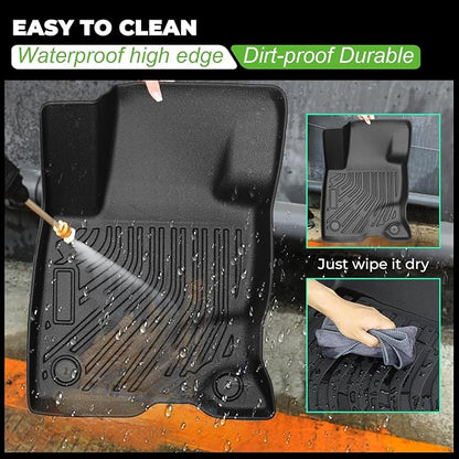 Floor Mats & Cargo Liner Set Custom Fit for Ford Escape Hybrid 2020-2025 All Weather Protection for Car Mats Anti-Slip TPE Odorless Floor Liners Ford Escape Hybrid Accessories Waterproof Trunk Mat