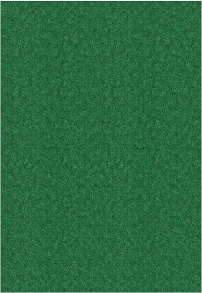 Ottomanson 6'6" x 9' Mud Mat Area Rug Scraper Carpet - Non-Slip, Dirt Trapping for Indoor & Outdoor Use - Ideal for Entryway, Garage, Kitchen, Patio & High-Traffic Areas, Green