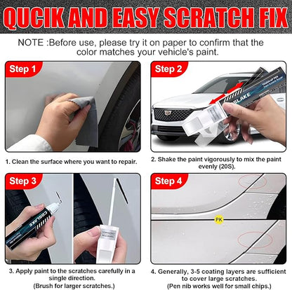 Car Touch Up Paint(Stellar Black Metallic(GB8/WA384A)) for Cadillac, Car Paint Scratch Repair Kit, Quick & Easy Solution to Repair, 2 in 1 Scratch Remover Pen with 2PCS Disposable Micro Applicators