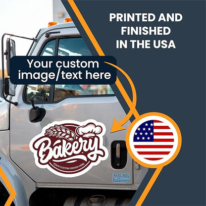 Magnet Me Up Customizable and Personalized Automotive Magnet Decals (Custom Size)