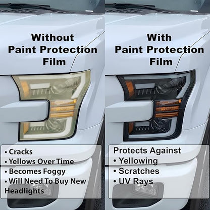 BOGAR TECH DESIGNS Full Headlight Head Light PPF Kit Compatible with Toyota Camry 2025-2026, Clear Bra