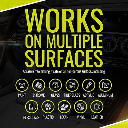 BugSlide 32 Oz Cleaner Refill for Spray Bottles & Travel Kits - All Surfaces Cleaning and Detailing Solution for Vehicle Interior and Exterior Use - Shines, Degreases, Polishes