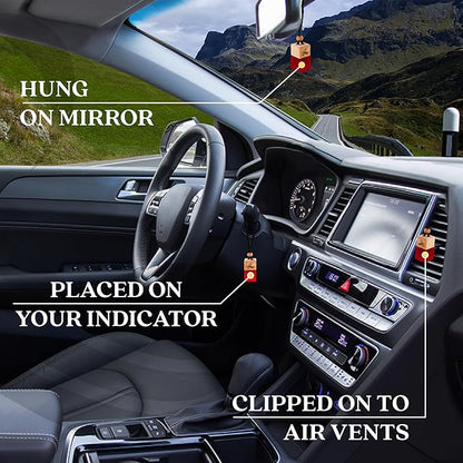 Black Opium Car Air Freshener for Women | Perfume Style Car Scents Air Freshener with Vent Clip | Strong Car Perfume Air Freshener | Car Accessories for Women - Opio Car Scent Air Freshener by Perfa