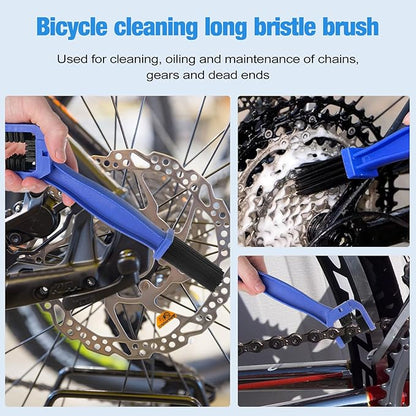 Bike Cleaning Kit Including Bicycle Chain Scrubber, Bike Link Pliers, Bicycle Chain Cleaning Agent, Chain Lube, Cleaner Brush Tool