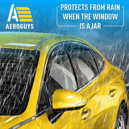 Extra Durable Window Deflectors in-Channel Window Visors Rain Guards Fit for Hyundai Sonata 2020-2025, Sun Visors, Wind Vent for Shades, Exterior Car Accessories - 4pcs. AG0802