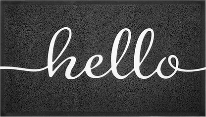 EARTHALL Funny Hello Mats Outside/Inside 48"x32", Front Door Mat Outdoor Entrance, Indoor Outdoor Mats for Home Entrance, Funny Doormat Outside/Inside Entrance, Front Porch Decor for Farmhouse
