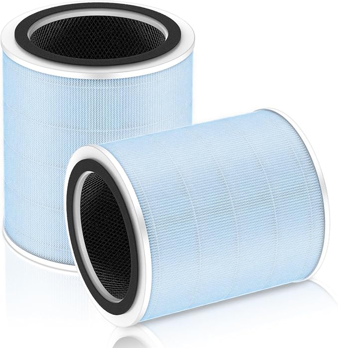 Core 400S Smoke Remover Replacement Filter for LEVOIT Core 400S Smart WiFi Air Purifier, 4-in-1 HEPA Activated Carbon Filter, Core400S-RF-SR (LRF-C401-BUS), Blue, 2 Pack