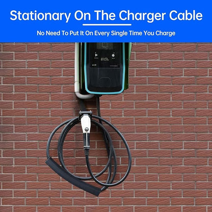 EV Charger Cable Protector, Garage Door Pass Through, Electric Car Charging Cable Protector, Heavy-Duty Soft Rubber, ID 21mm, for Tesla Gen 2 (Model 3/Y/X/S) and J1772 Wall Connectors