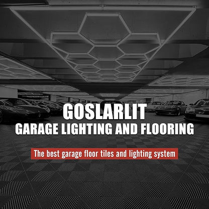 15.7"x15.7" Garage Flooring Tiles, Non-Slip Interlocking Plastic Garage Floor Mat, Garage Organization & Garage Storage, Vented Pattern (red, 25pcs)