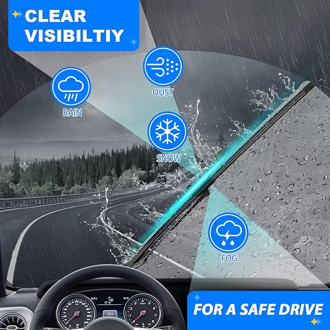 Windshield Wiper Blades Replacement for 2011-2020 Toyota Sienna Original Factory Quality Front Rear Wipers Blade Set for My Car - 28" 20" 16" (Pack of 3)