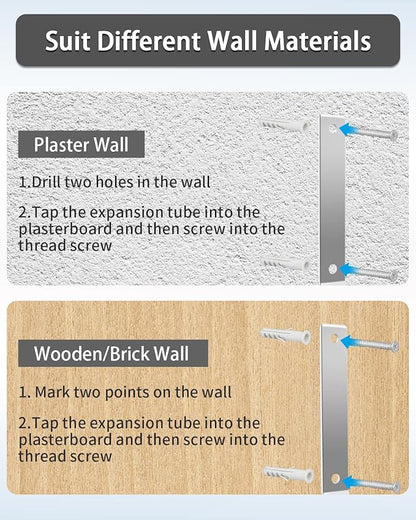 Sposuit Garage Hooks Wall Mount - 6 Pack Heavy Duty Steel Hangers for Tools, Ladders, Bikes, Bulk Items, Ropes