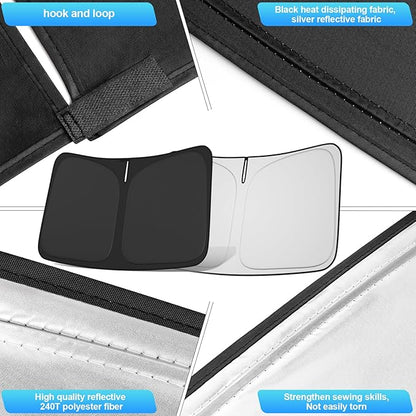 Windshield Sun Shade for Altima 2019-2025 Custom Fit Foldable Front Window Sunshade Sun Visor Protector Block UV Rays Keep Your Car Cooler for