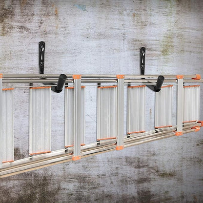 Heavy Duty 13 Inches Jumbo Arm Indoor Outdoor Storage Wall Hooks, Garage and Garden Steel Organizer Rack, 6 Pack Garage Storage Hooks