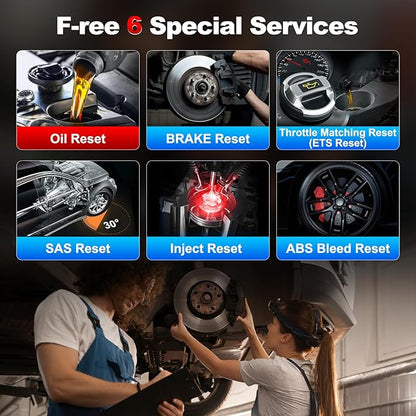 KINGBOLEN S500 OBD2 Scanner, ABS SRS Engine at Diagnostic Tool, Automotriz Code Reader with 6 Resets,Oil SAS, Brake,Throttle,FCA AutoAuth Automotive Scan Tool,AutoVIN All Cars Lifetime F-Ree Update
